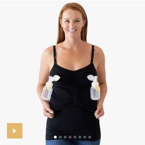 Sublime® Hands-Free Pumping & Nursing Tank in size XL Black